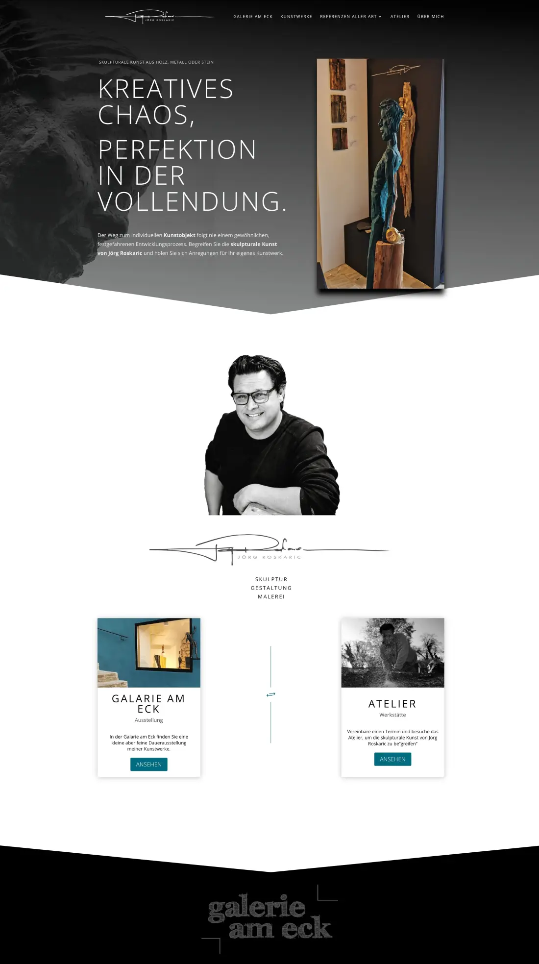 galerie-am-eck.at — Redesign Webseite
